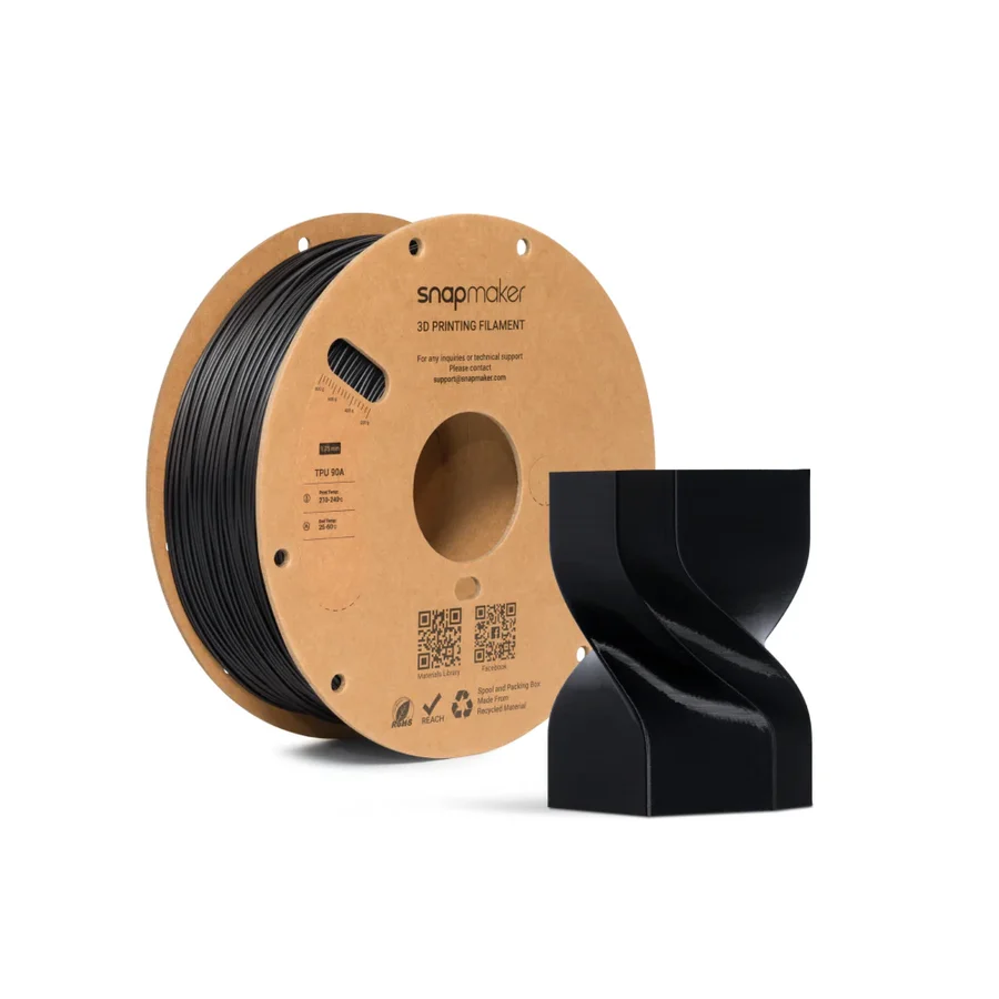Filament TPU 90A 1 kg — Noir